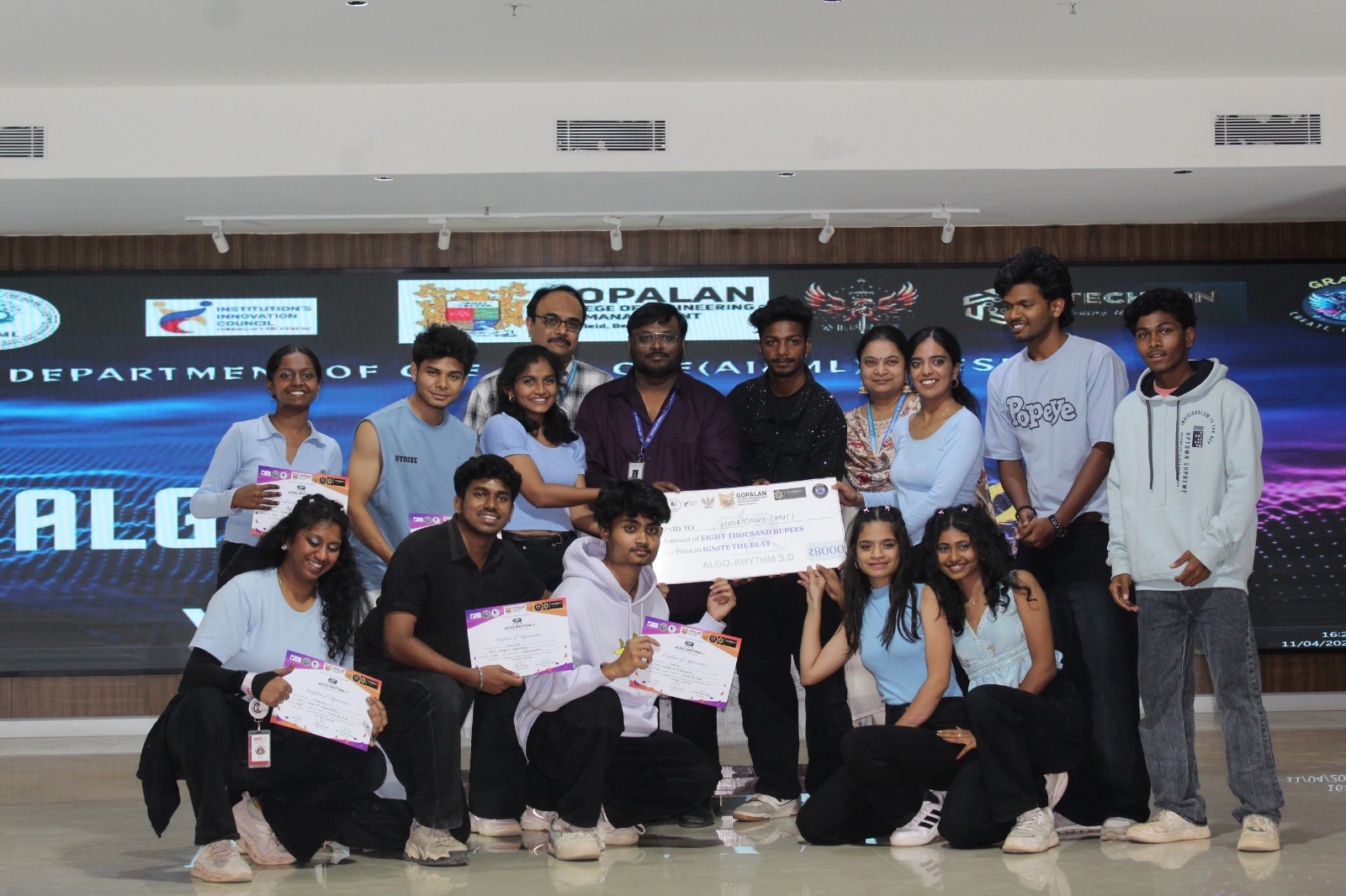 ALGO-RHYTHM 3.0 Showcases Innovation and Talent at Gopalan College Of Engineering and Management